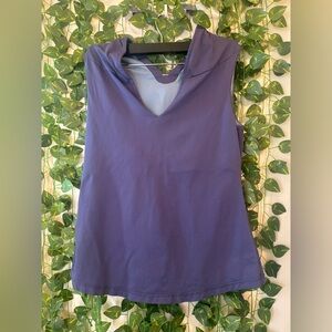 lululemon athletica Sleeveless Hooded V-Neck Tank in Purple
